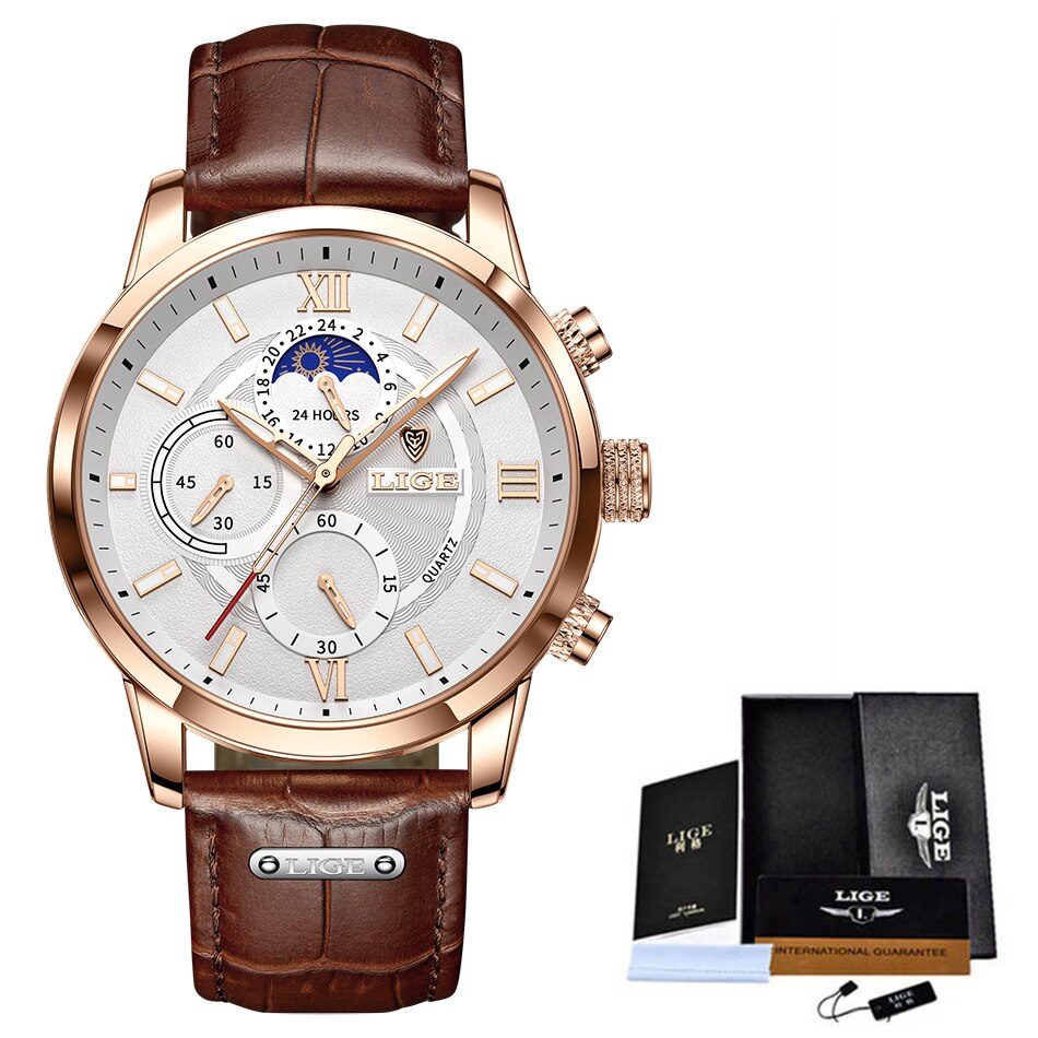 Lige Men's Quartz Watch